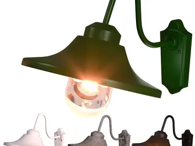 Konstsmide wall light Vega Down Low-poly 3D model