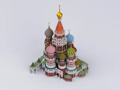 Saint Basil Cathedral Moscow 3D model