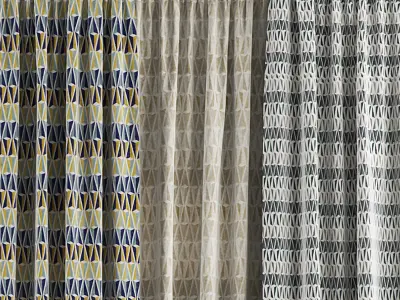 Curtain Set 35 3D model