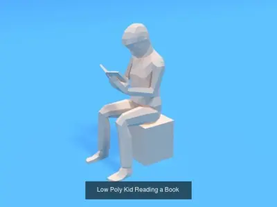 Low Poly Kids Collection Vol 3 3D Model Pack