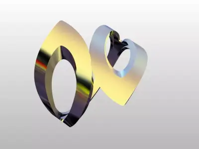 Modern Sculptural Adjustable Ring 3DM STL 3D print model get