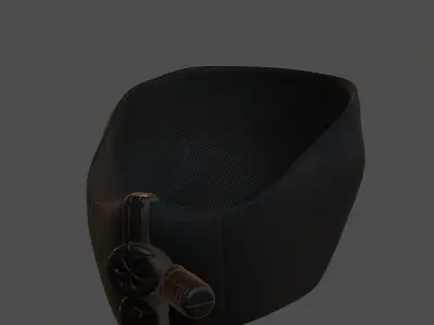 Gas mask helmet 3d model scifi Low-poly  Low-poly 3D model