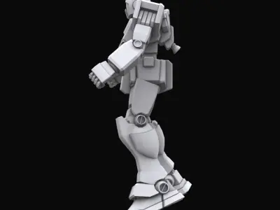 Gundam mobile suit MS RGM79 GM model 3D model