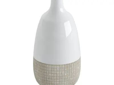 Embossed Glazed Vase 3D model