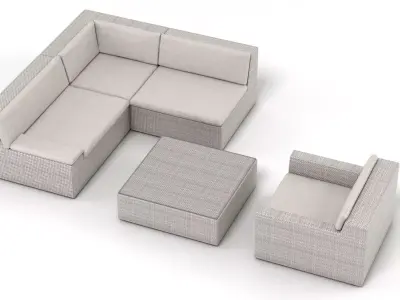 Dedon Lou Set 2 3D model