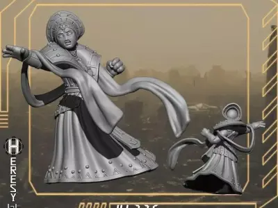 HL326 - Greater God Ethereal Queen- Supported and Unsupported 3D print model