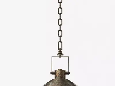 Pendant Lamp Vintage Low-poly 3D model