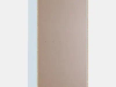 BILLY - OXBERG Bookcase with doors 3 Low-poly 3D model