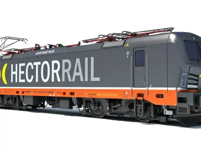 Hector Rail Siemens Vectron Locomotive 3D model