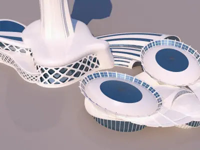 0113 - Organic Skyscraper 3D model