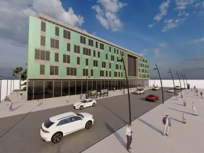 Futuristic Skyscraper-Building office-Modern office 3D model