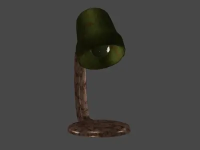 Rusty old lamp 3D model
