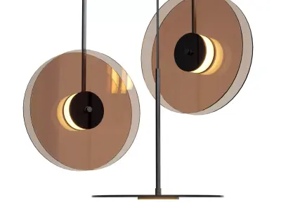 Yon Glass Pendant Lamps Low-poly 3D model