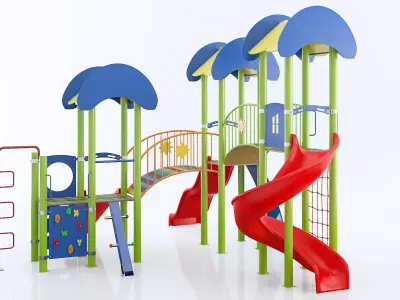 kids child playground 3d model 3D model