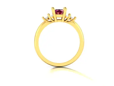 Women Ring  Render 3dm STL OBJ FBX Details 3D print model 190