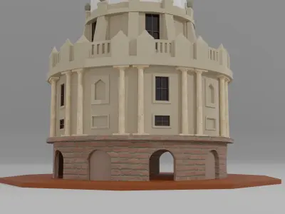 Building oxford cathedral 3D model