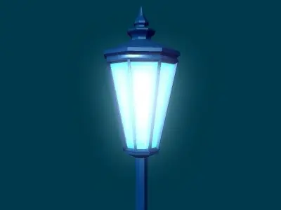 3D Lamp street 3D model