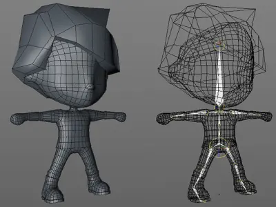 3D character - Jim Low-poly 3D model