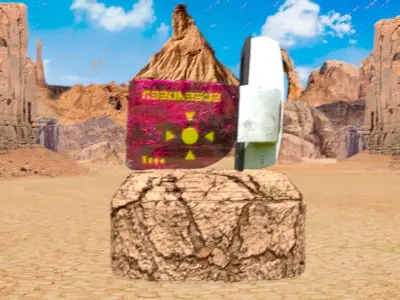 Prince Vegeta Scouter  3D  Model And Matte Painting 3D model