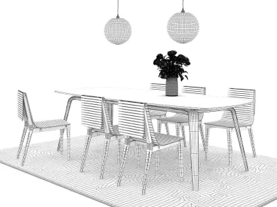 Dining Set 59 3D model