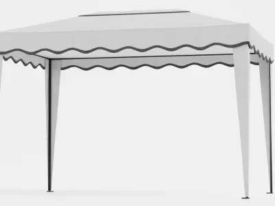 9 Classic Gazebos Set - Traditional Architectural Structures 3D model
