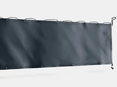 DYNING privacy screen for balcony Low-poly 3D model