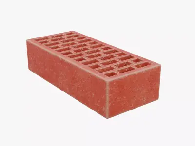 Red Brick 3 Low-poly 3D model