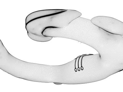 Alien Juggernaut spaceship 3D model