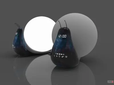 Creative snail table lamp 3D model