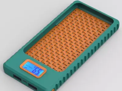 Power Bank 10K mah Enclosure Loop Straight Style 3D print model