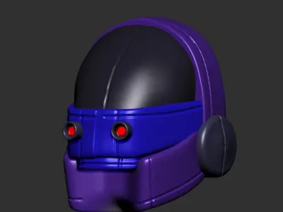 helmet high poly sculpt 3d printable ver 7 3D model 3D model 88