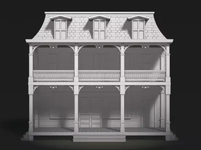 Greenfield General Store Facade 3D print model