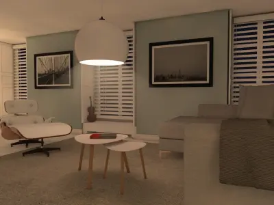 Complete Livingroom Appartment 3D model
