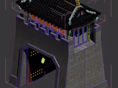 Beijing City - City Gate 02 3D model