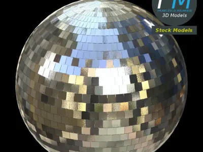 Disco mirror ball 3D model