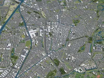 Utrecht Low-poly 3D model
