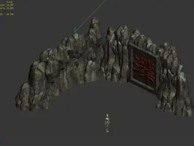 Mountain Sculpture - Shek Pik 32 3D model