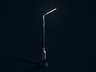 Sci Fi Street Light 1 Low-poly 3D model