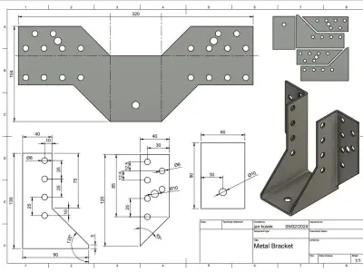 Metal Bracket Free 3D model
