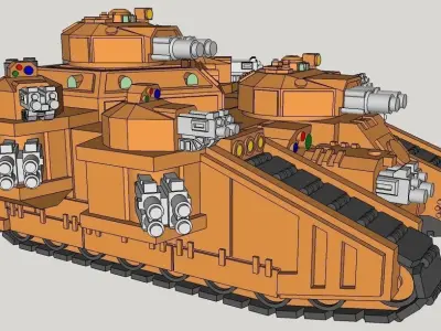6mm StormMallet Superheavy Sci-Fi Tank 3D print model