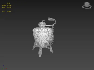 Next generation bottled bombs Low-poly 3D model
