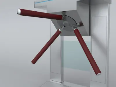 Tripod Turnstile 3D model