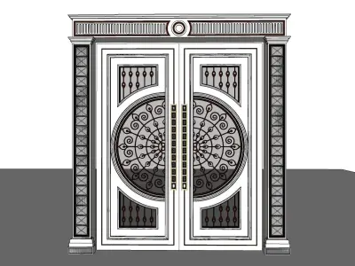 Vintage door 3D model