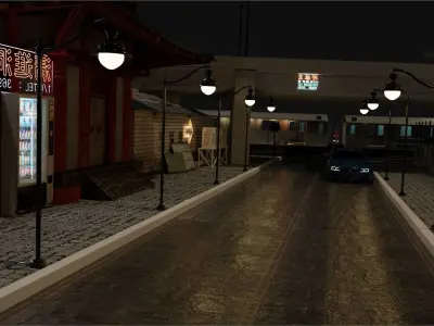 Japan street 3D model