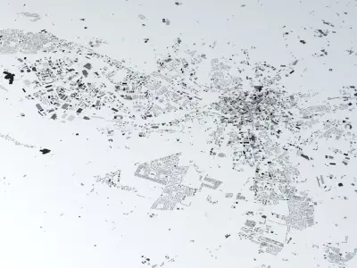 Manchester Streets and Buildings 3D model