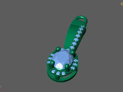 Women Pendants 3DM STL Pendant Renders Details 3D print model 3D print model