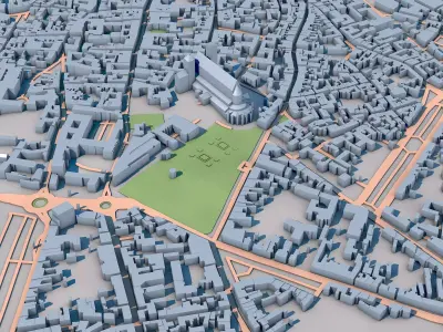 Bourges Cathedral France 3D model