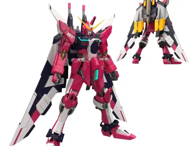 Gundam MG ZGMF-X19A Infinite Justice 3D model