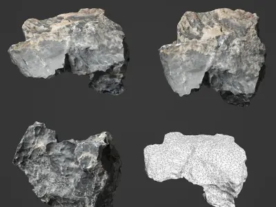 10 Erosion Rocks - High Poly - 231117 3D model