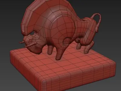 Steampunk Industrial Wall Shelf  3D model